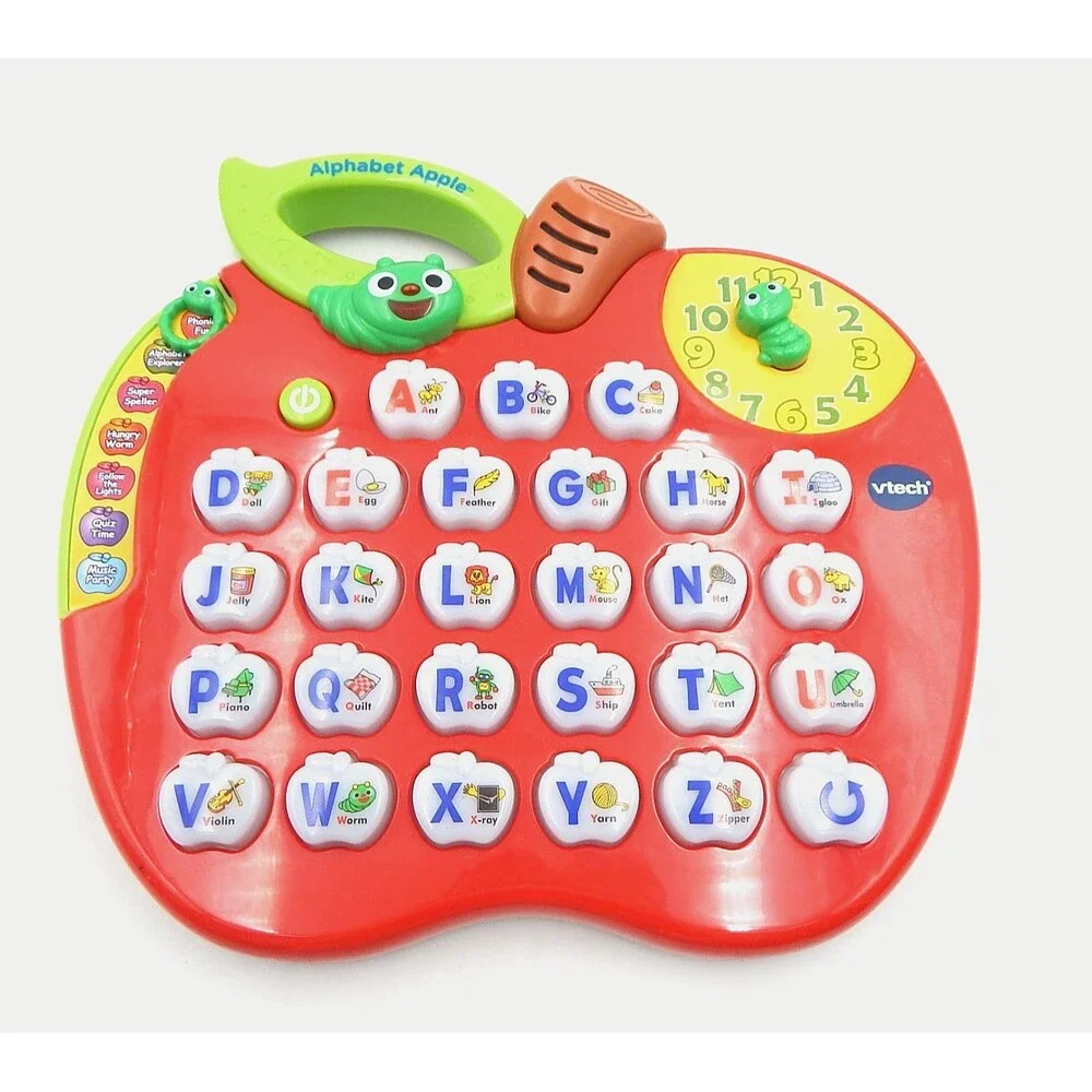 VTECH Light Up Alphabet Apple Interactive Electronic Learning Toy 1390 Working